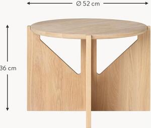 Okrúhly konferenčný stolík z dubového dreva Future