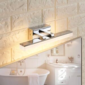 Lucande LED nástenné svietidlo do kúpeľne Julie, 32 cm, chróm, kov, IP44