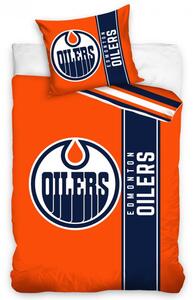 NHL Hokejové obliečky Edmonton Oilers Belt 140x200/70x90 cm