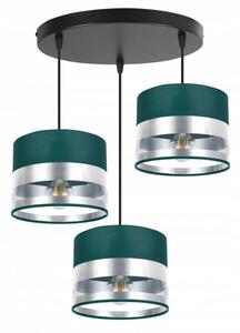 Elegantná lampa s transparentnými detailmi na moderných tienidlách
