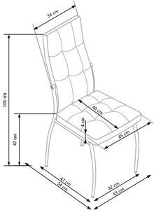 DREVONA Jedálenská stolička béžová K209