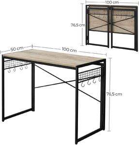 Zložiteľný písací stôl v trendy dizajne LWD-B