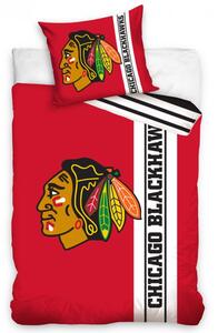 NHL Hokejové obliečky CHICAGO BLACKHAWKS BELT 140x200/70x90 cm