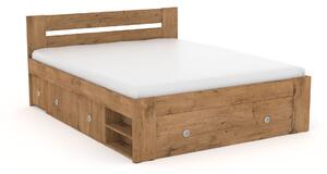 DREVONA Manželská posteľ 160 cm dub lancelot REA LARISA