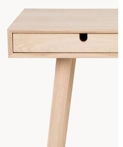 Úzky písací stôl z dubového dreva Century