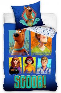 Detské obliečky Scooby Doo Modrá Päťka 140x200/70x90 cm