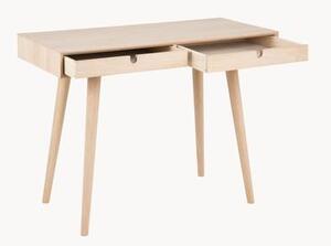 Úzky písací stôl z dubového dreva Century
