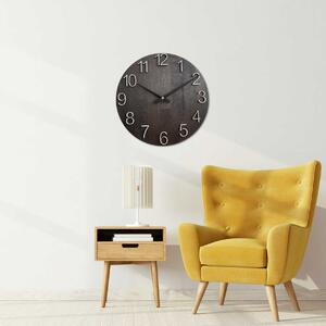 Dekoračné nástenné hodiny z dreva | LOKJO: HDF - Biela 30 cm 4607-107498 MAS016-OSMO-3169-heads-black