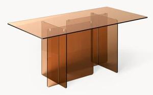 Sklenený jedálenský stôl Anouk, 180 x 90 cm