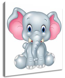 Gario Obraz na plátne Veselý sloník Veľkosť: 30 x 30 cm