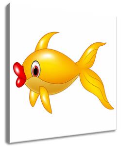 Obraz na plátne Zlatá rybka Rozmery: 30 x 30 cm