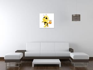 Obraz na plátne Včielka s medíkom Rozmery: 30 x 30 cm