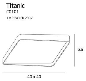 Maxlight TITANIC | dizajnové nástenné svietidlo Rozmer: 50x50x6.5