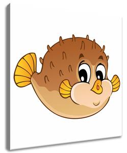 Obraz na plátne Veľká hnedá rybka Veľkosť: 30 x 30 cm
