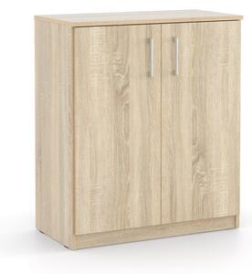 DREVONA Komoda s dvierkami dub sonoma BASIC KOM 2DV