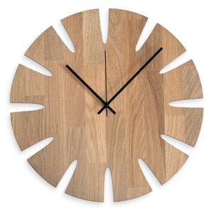 Luxusné vyrezávané drevené hodiny na stenu - UBKOP: Farba čierna RAL 9005 30 cm 4636-107946 MAS014-3041-BLACK-30