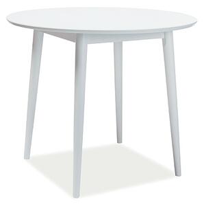 Jedálenský stôl gulatý LARSON 90x90 cm biela - NA SKLADE!