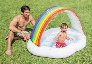Bazén pre deti so strieškou v tvare dúhy