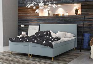 Čalúnená posteľ BLAIRE - 180x200, modrá