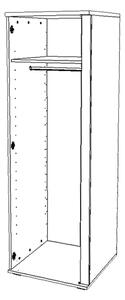 DREVONA Úzka vešiaková skriňa buk REA AMY 28 (180)