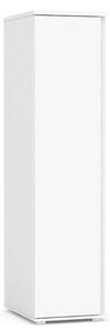 DREVONA Úzka vešiaková skriňa biela AMY 28 (180)