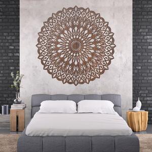 Drevená 3D mandala na stenu – Luxusný vyrezávaný obraz | HELGA: HDF - Orech 20 cm 4675-110685 HDF0251-akcia20