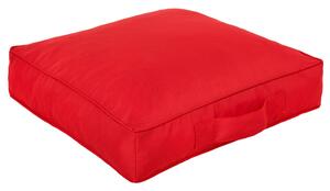 Štvorcový sedák - červený nylon