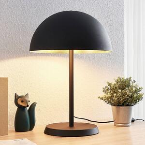 Stolná lampa Lindby Idalene, výška 51 cm, čierna, kov, Čierna, Obývacia izba / jedáleň, kov, Moderný, Stojacie svietidlo