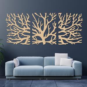 Trojdielny obraz na stenu konáre moderné vetvy stromu | DRNDO: HDF - Javor 50 x 20 cm 4678-110927 HDF0502-akcia20
