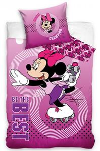 Carbotex bavlna obliečky Disney motív Minnie Mouse na korčuliach bavlna 70x90 140x200