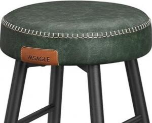 VASAGLE Barová stolička - zelená - 51,6x76,2x51,6 cm - set 2 ks