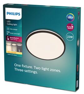 Philips 8719514432000 Ozziet stropné svietidlo LED 22W/2300lm 2700K čierna SceneSwitch