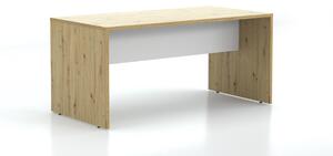DREVONA33 Kancelársky stôl LUTZ 160x80 dub artisan + biela