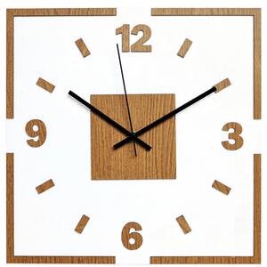 Štvorcové nástenné hodiny 3D | LONDON: Čierne ručičky 20 cm 4753-113565 IA-226-S-BLACK-20