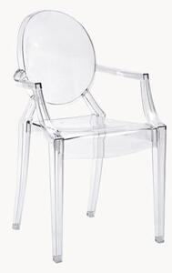 Dizajnová stolička s opierkami Louis Ghost
