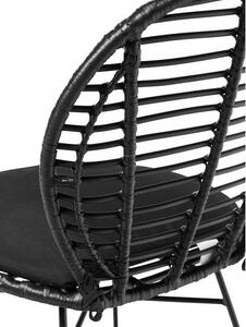 Polyratanové stoličky s poduškami Cordula 2 ks