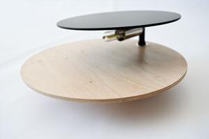 Emibig CIRCLE | moderné drevené dizajnové nástenné svietidlo Farba: Biela/Drevo