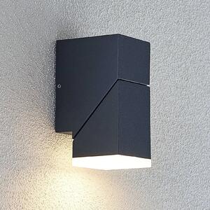 Nástenné svietidlo Lindby LED Sally, 15 cm, antracit, IP54