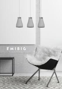 Emibig KREPS 3 | moderná visiaca sádrová lampa Farba: Sivá
