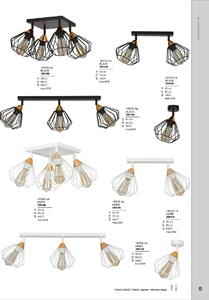 Emibig VESTA 3A | moderná stropná lampa Farba: Biela