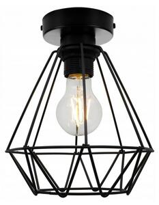 Modernistická podkrovná lampa s kovovým tienidlom