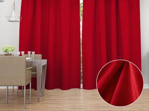 Biante Zamatový záves Velvet Prémium SVP-051 Sýto červený - šírka 135 cm 135x160 cm