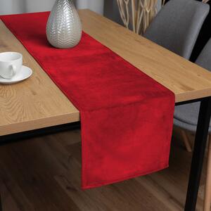 Biante Zamatový behúň na stôl Velvet Prémium SVP-051 Sýto červený 35x120 cm