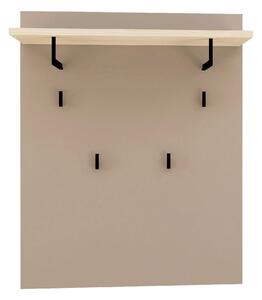 VEŠIAKOVÝ PANEL, taupe, farba duba, 80/100/30 cm Voleo - Vešiakové steny