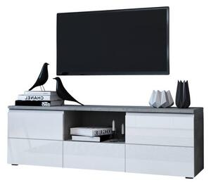 TV stolík MEZO 140 woodcon sivá/biela