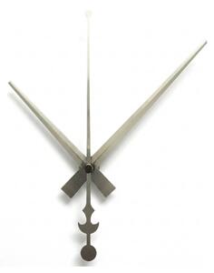 Strieborné hliníkové ručičky na hodiny - dizajn kotvy 16 / 12 cm 4756 R107