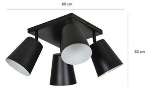 Emibig PRISM 4 | moderná stropná lampa Farba: Čierna/Zlatá