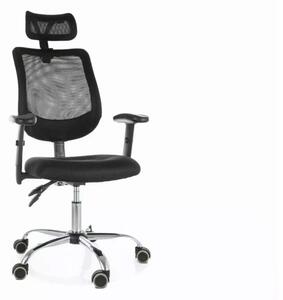 Čierne kancelárske kreslo FLEXISEAT Q-118RC