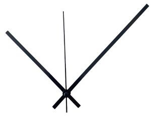 Čierne rovné hliníkové ručičky na hodiny 18,5 / 14 cm 4760 R109