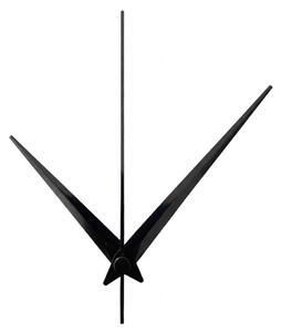 Čierne špicaté hliníkové ručičky na hodiny 11 / 8,5 cm 4762 R111